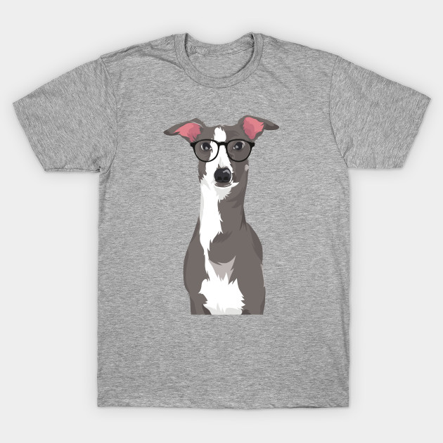 Hipster Italian Greyhound Dog TShirt for Dog Lovers Italian